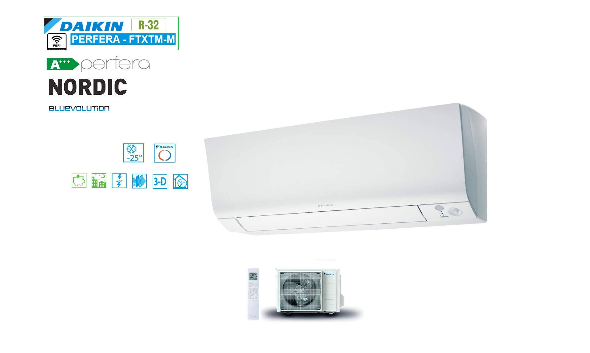 Airco RoPa DAIKIN PERFERA NORDIC FTXTM40R / RXTM40R